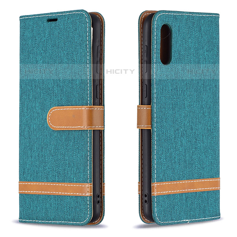 Funda de Cuero Cartera con Soporte Carcasa B02F para Samsung Galaxy M02 Verde