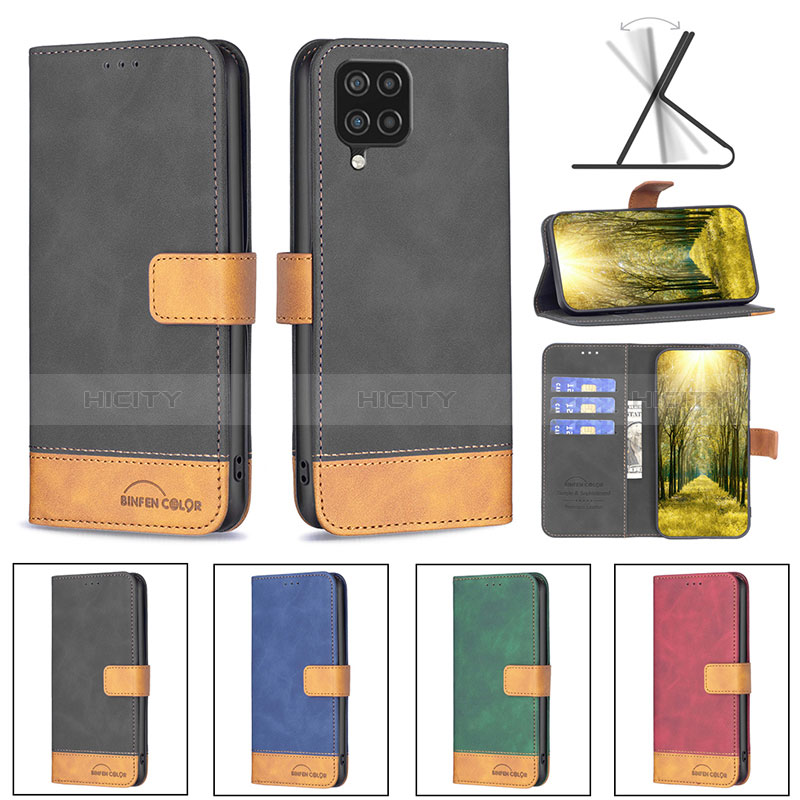 Funda de Cuero Cartera con Soporte Carcasa B02F para Samsung Galaxy M12