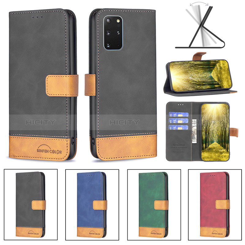 Funda de Cuero Cartera con Soporte Carcasa B02F para Samsung Galaxy S20 Plus 5G