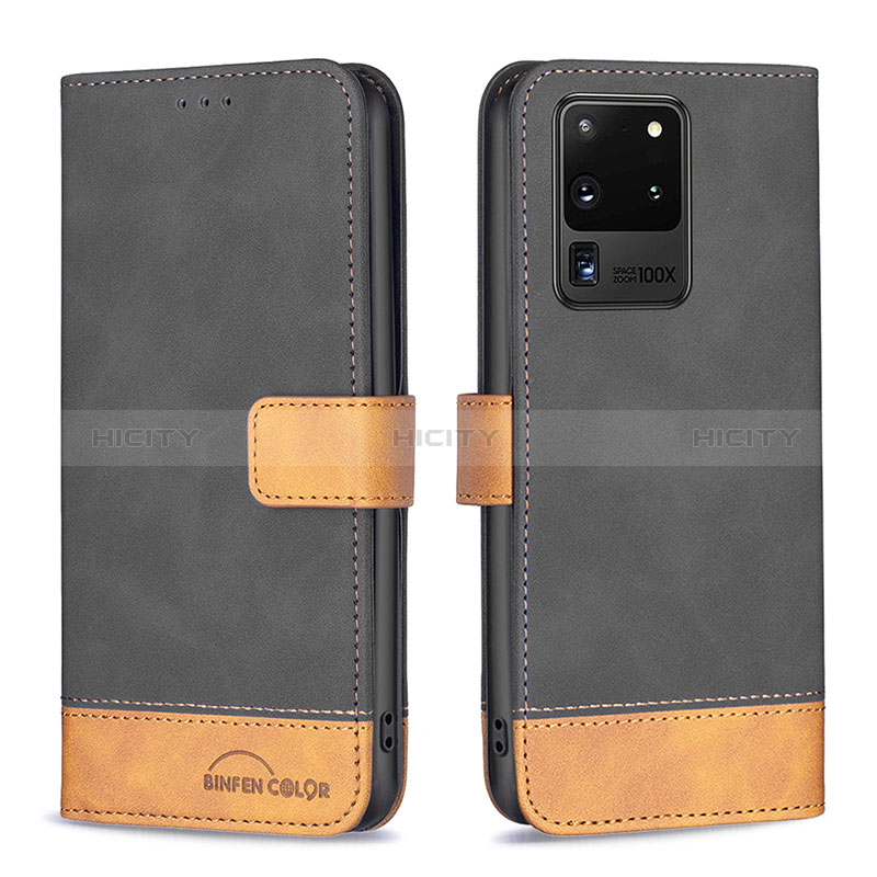 Funda de Cuero Cartera con Soporte Carcasa B02F para Samsung Galaxy S20 Ultra 5G