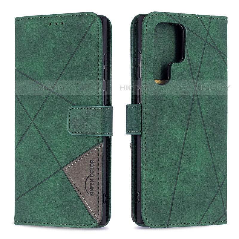 Funda de Cuero Cartera con Soporte Carcasa B02F para Samsung Galaxy S21 Ultra 5G