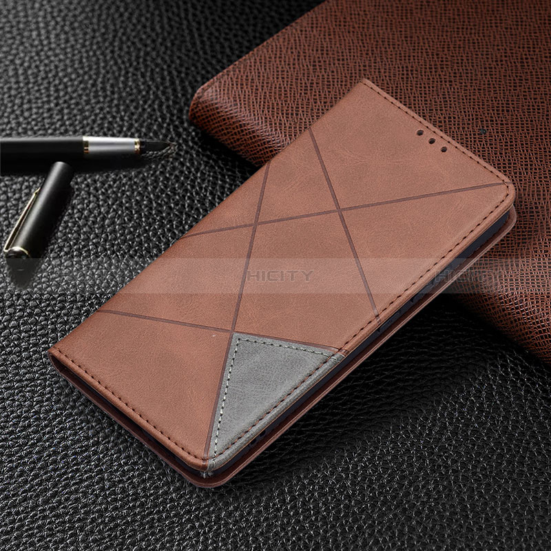 Funda de Cuero Cartera con Soporte Carcasa B02F para Samsung Galaxy S24 Plus 5G Marron