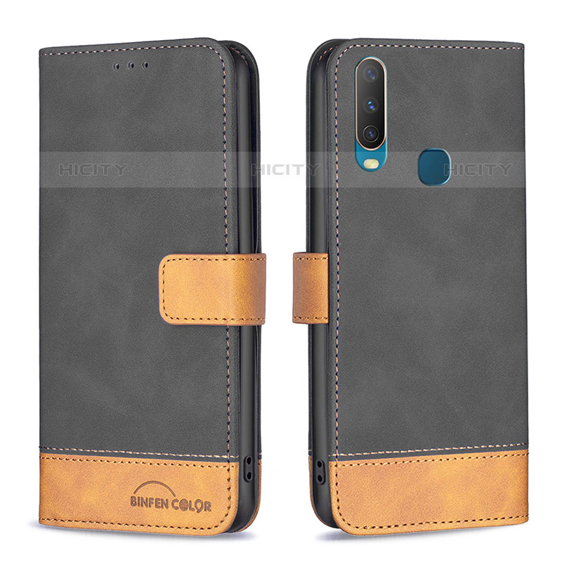 Funda de Cuero Cartera con Soporte Carcasa B02F para Vivo Y12