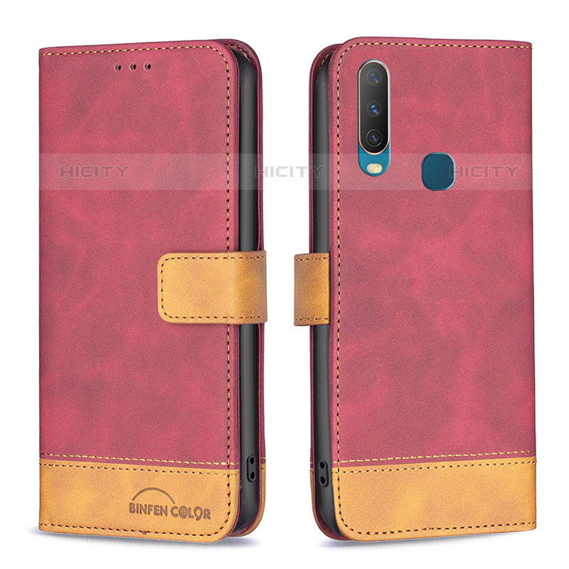 Funda de Cuero Cartera con Soporte Carcasa B02F para Vivo Y17