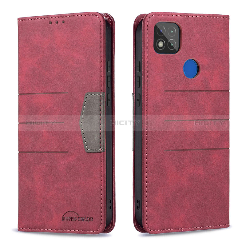 Funda de Cuero Cartera con Soporte Carcasa B02F para Xiaomi POCO C3