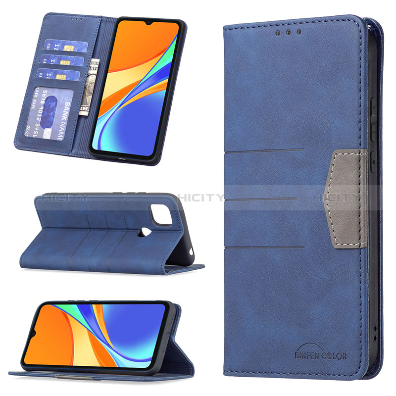 Funda de Cuero Cartera con Soporte Carcasa B02F para Xiaomi POCO C3