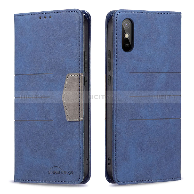 Funda de Cuero Cartera con Soporte Carcasa B02F para Xiaomi Redmi 9i