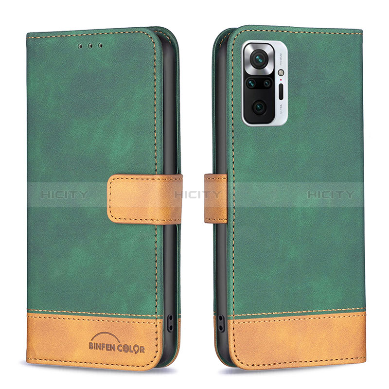 Funda de Cuero Cartera con Soporte Carcasa B02F para Xiaomi Redmi Note 10 Pro Max