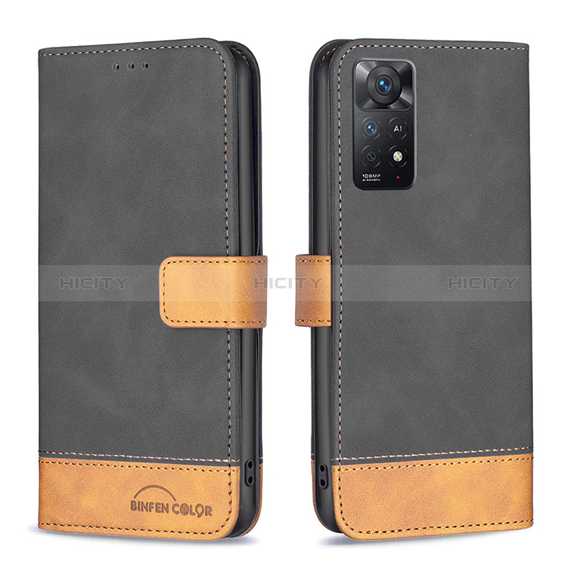 Funda de Cuero Cartera con Soporte Carcasa B02F para Xiaomi Redmi Note 11 Pro 4G