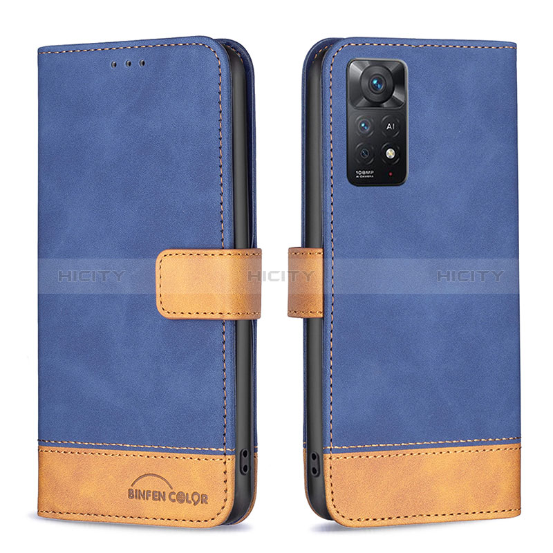 Funda de Cuero Cartera con Soporte Carcasa B02F para Xiaomi Redmi Note 11 Pro 5G