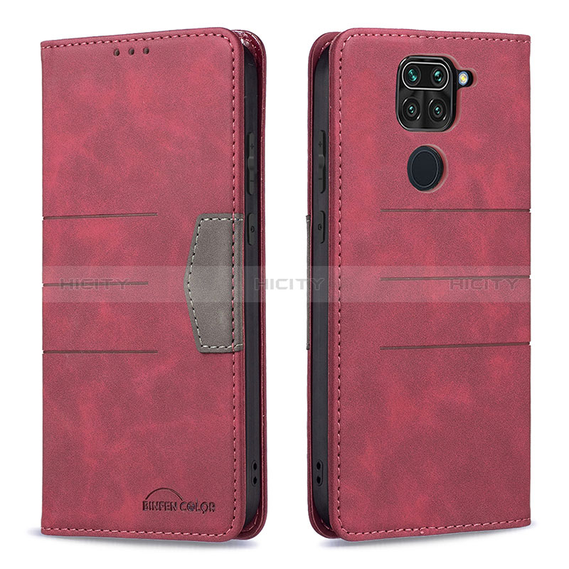 Funda de Cuero Cartera con Soporte Carcasa B02F para Xiaomi Redmi Note 9