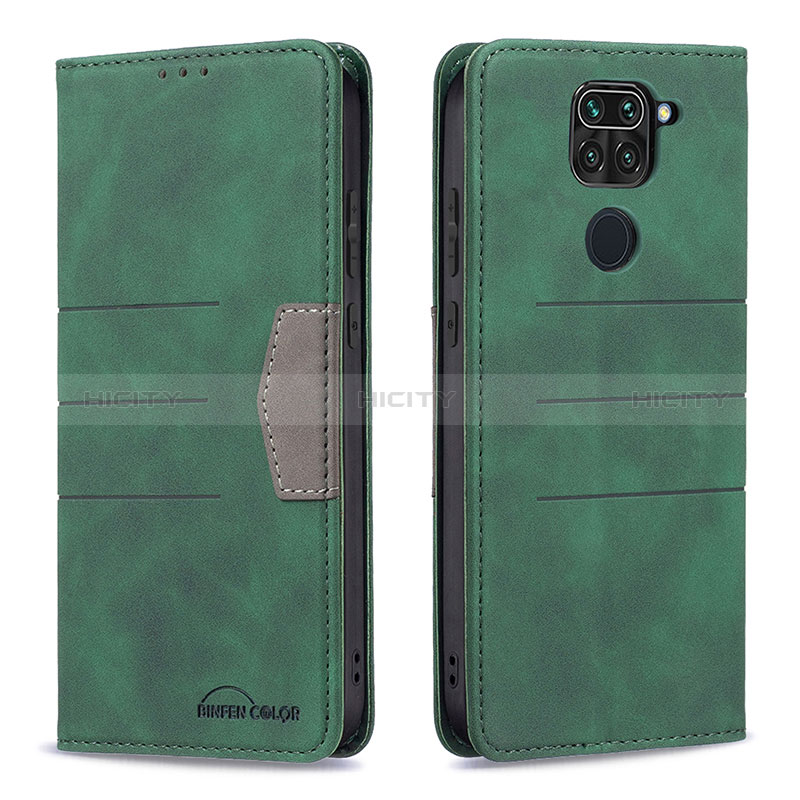 Funda de Cuero Cartera con Soporte Carcasa B02F para Xiaomi Redmi Note 9