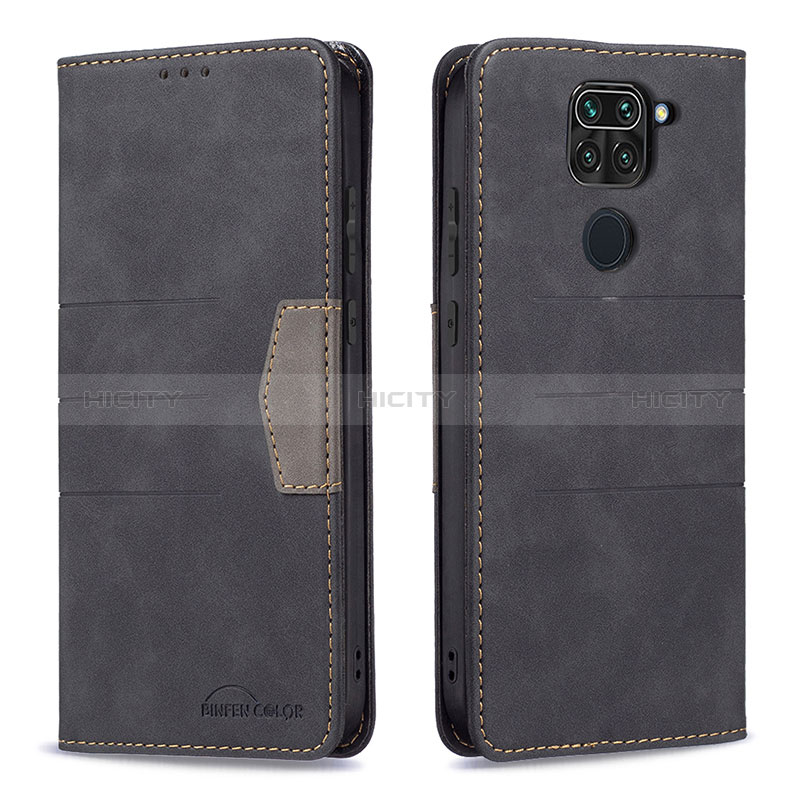 Funda de Cuero Cartera con Soporte Carcasa B02F para Xiaomi Redmi Note 9