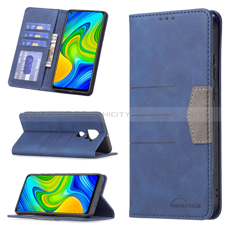 Funda de Cuero Cartera con Soporte Carcasa B02F para Xiaomi Redmi Note 9