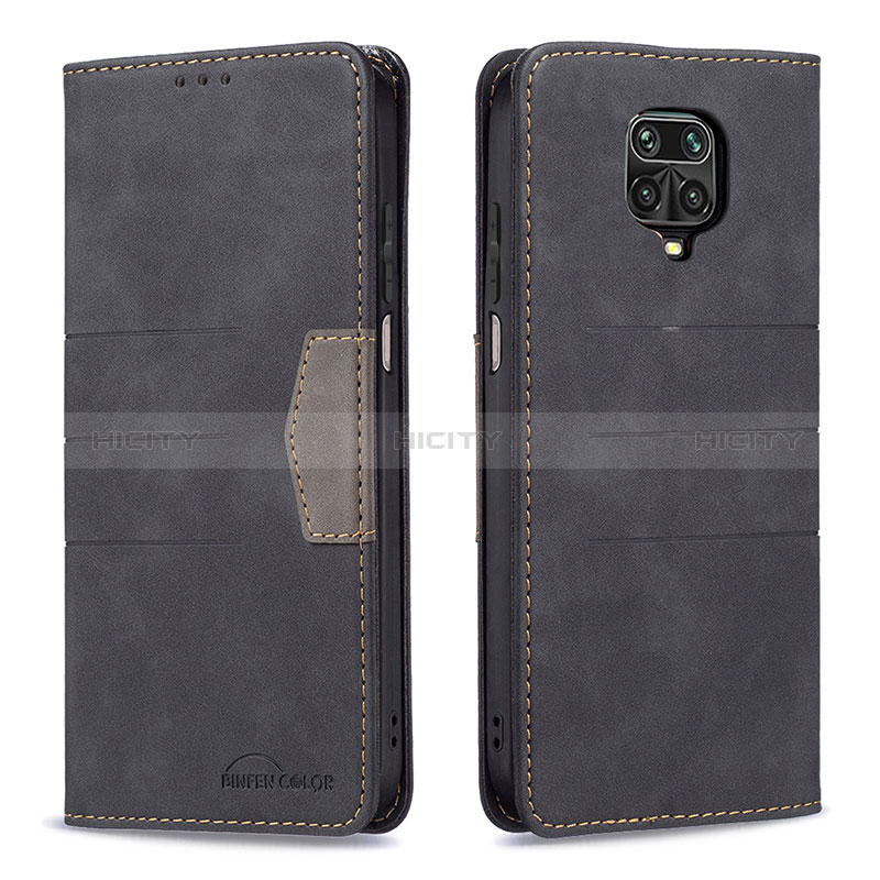 Funda de Cuero Cartera con Soporte Carcasa B02F para Xiaomi Redmi Note 9 Pro