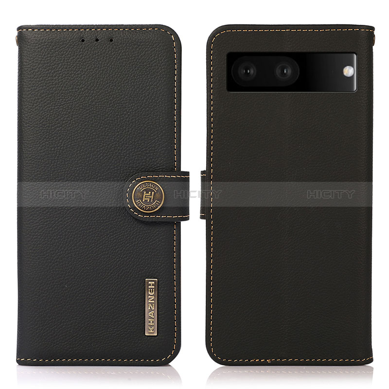 Funda de Cuero Cartera con Soporte Carcasa B02H para Google Pixel 7 5G Negro