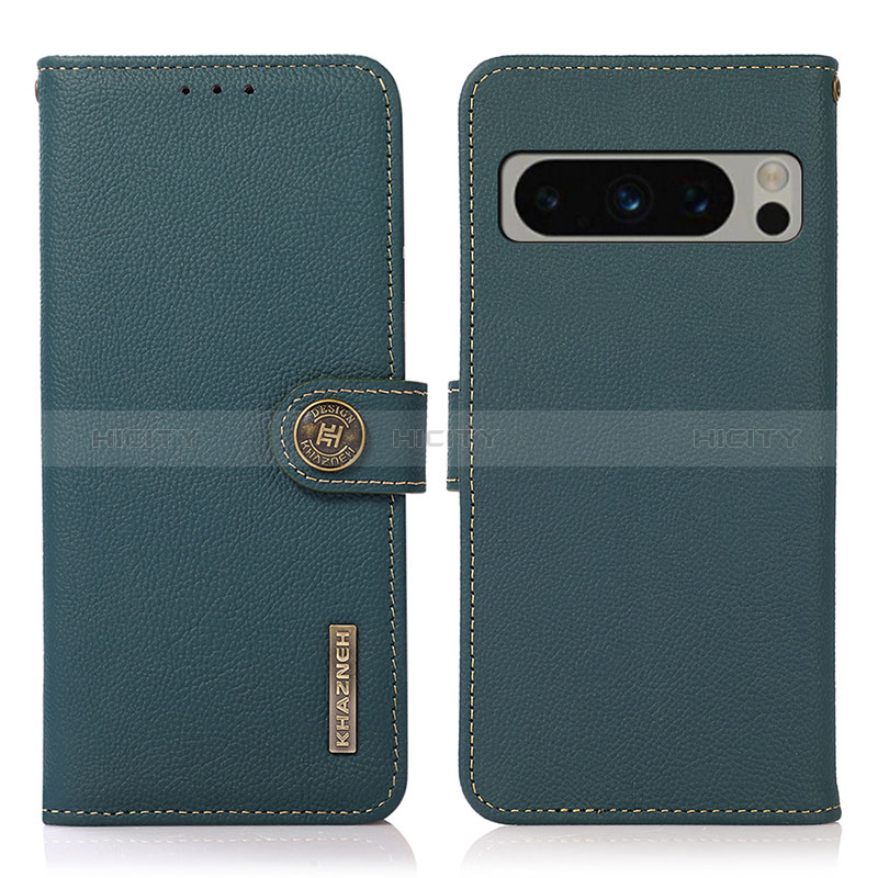 Funda de Cuero Cartera con Soporte Carcasa B02H para Google Pixel 8 Pro 5G Verde