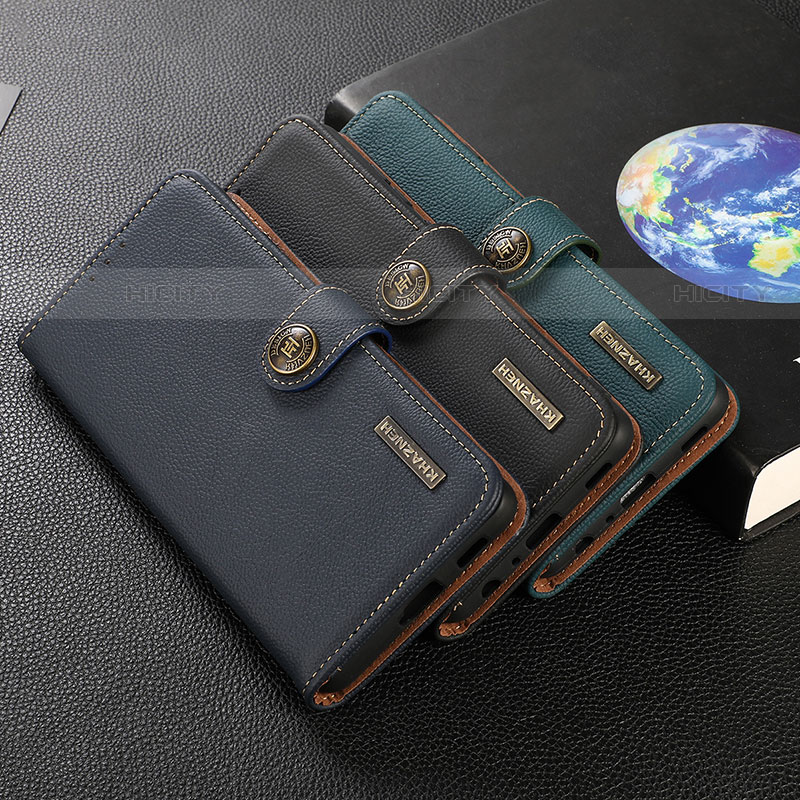 Funda de Cuero Cartera con Soporte Carcasa B02H para Motorola Moto E20