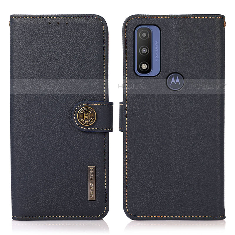 Funda de Cuero Cartera con Soporte Carcasa B02H para Motorola Moto G Pure