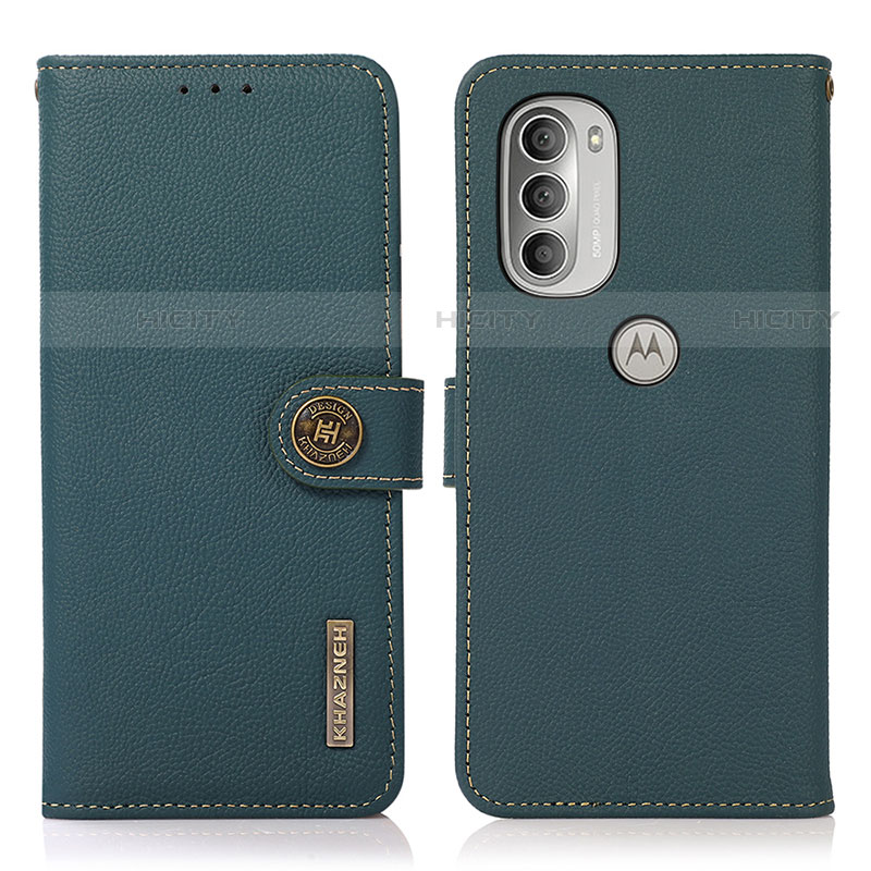 Funda de Cuero Cartera con Soporte Carcasa B02H para Motorola Moto G51 5G