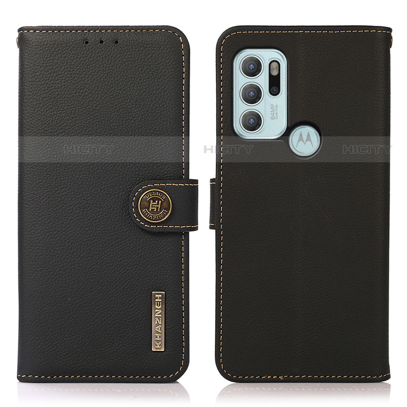 Funda de Cuero Cartera con Soporte Carcasa B02H para Motorola Moto G60s