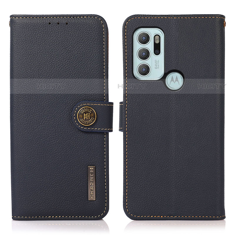 Funda de Cuero Cartera con Soporte Carcasa B02H para Motorola Moto G60s