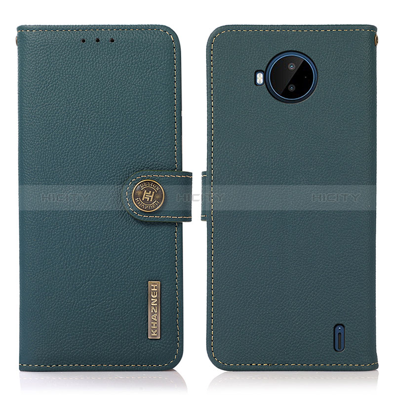 Funda de Cuero Cartera con Soporte Carcasa B02H para Nokia C20 Plus Verde