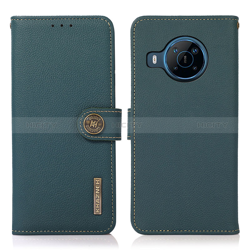 Funda de Cuero Cartera con Soporte Carcasa B02H para Nokia X100 5G Verde