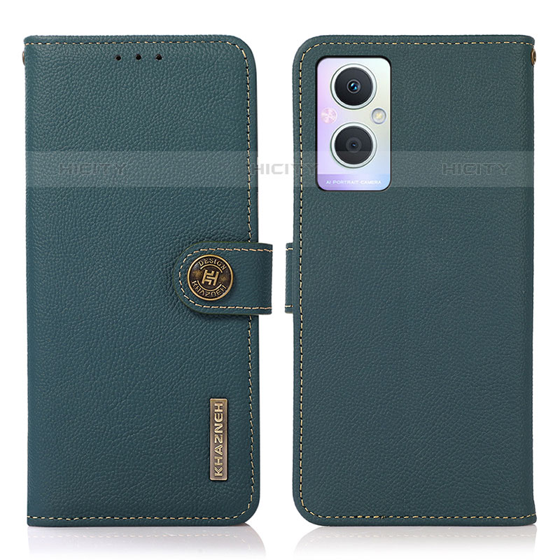 Funda de Cuero Cartera con Soporte Carcasa B02H para Oppo F21s Pro 5G Verde