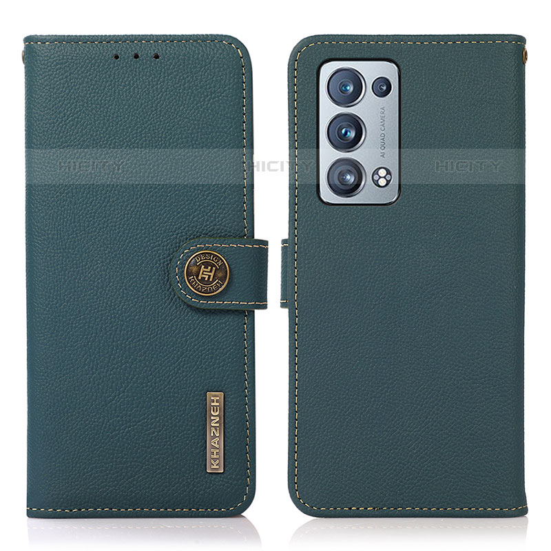 Funda de Cuero Cartera con Soporte Carcasa B02H para Oppo Reno6 Pro 5G