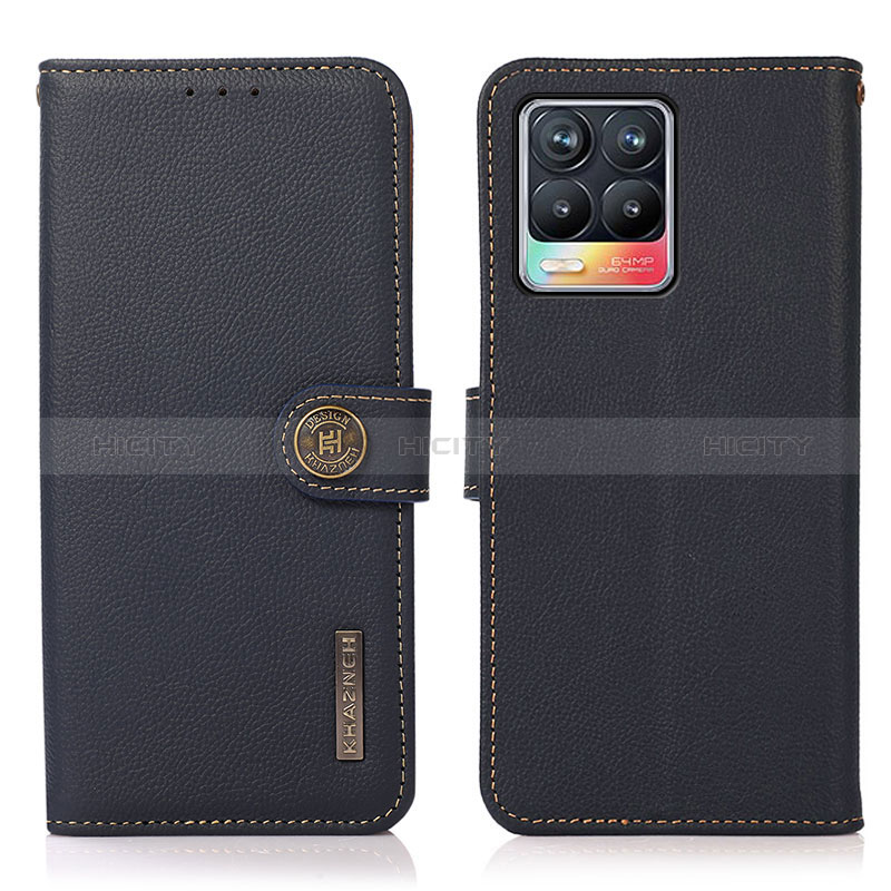 Funda de Cuero Cartera con Soporte Carcasa B02H para Realme 8 4G