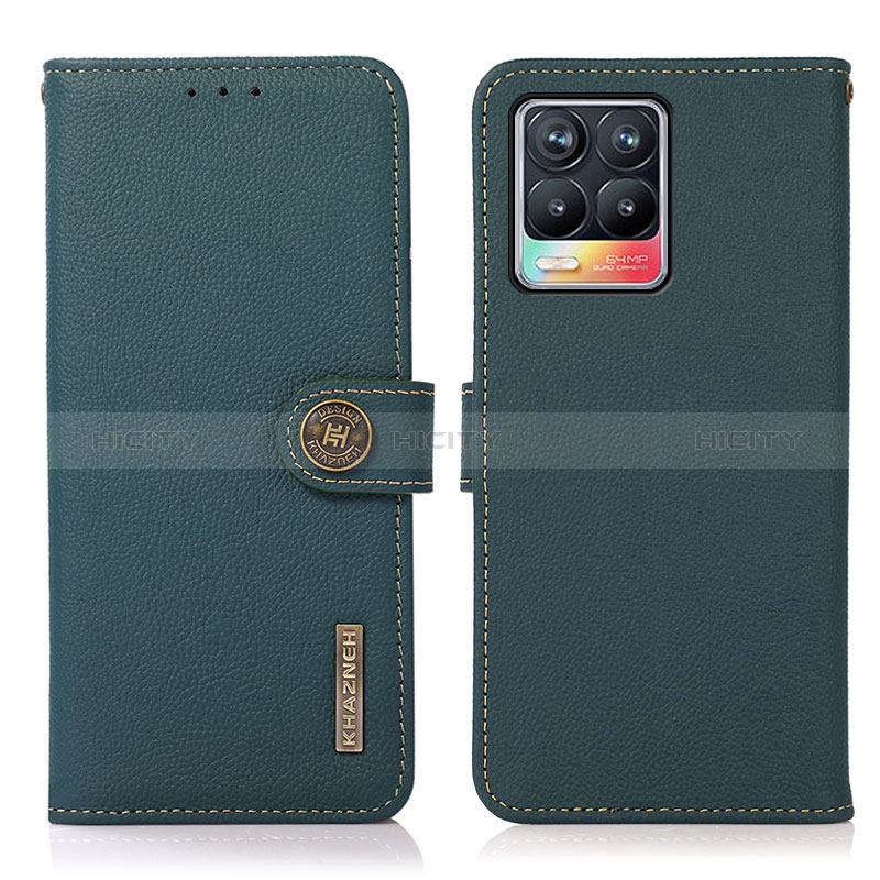 Funda de Cuero Cartera con Soporte Carcasa B02H para Realme 8 4G