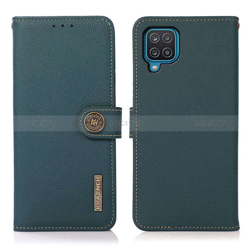 Funda de Cuero Cartera con Soporte Carcasa B02H para Samsung Galaxy A12