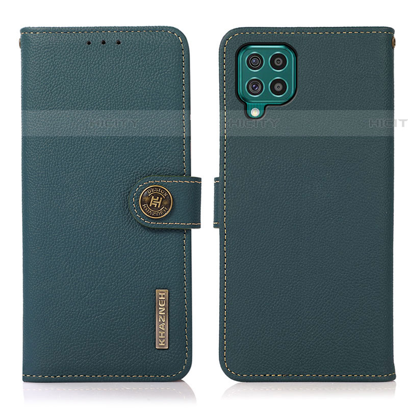 Funda de Cuero Cartera con Soporte Carcasa B02H para Samsung Galaxy F62 5G Verde