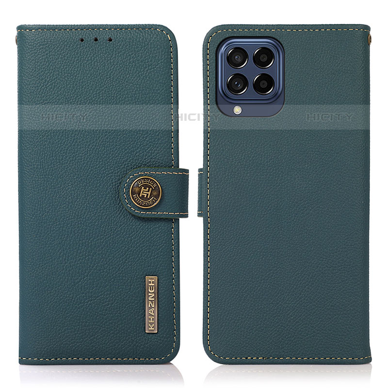 Funda de Cuero Cartera con Soporte Carcasa B02H para Samsung Galaxy M53 5G Verde