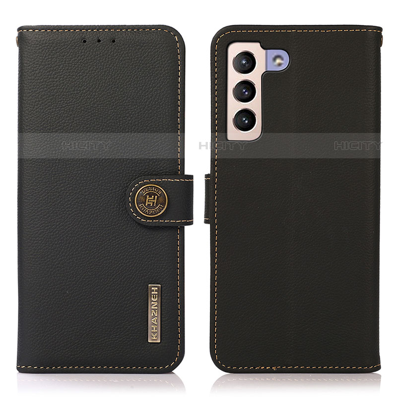 Funda de Cuero Cartera con Soporte Carcasa B02H para Samsung Galaxy S21 Plus 5G Negro