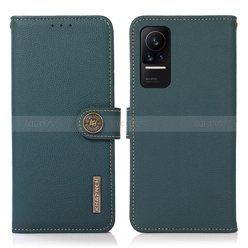 Funda de Cuero Cartera con Soporte Carcasa B02H para Xiaomi Civi 5G Verde