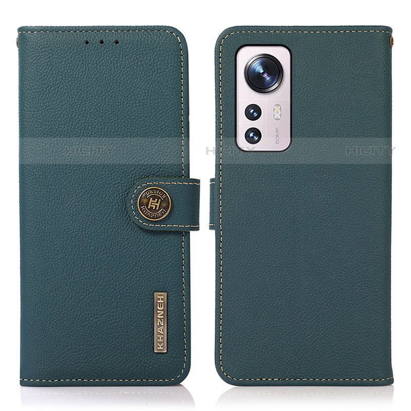 Funda de Cuero Cartera con Soporte Carcasa B02H para Xiaomi Mi 12 Lite 5G Verde