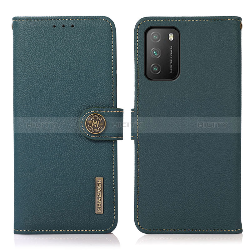 Funda de Cuero Cartera con Soporte Carcasa B02H para Xiaomi Poco M3