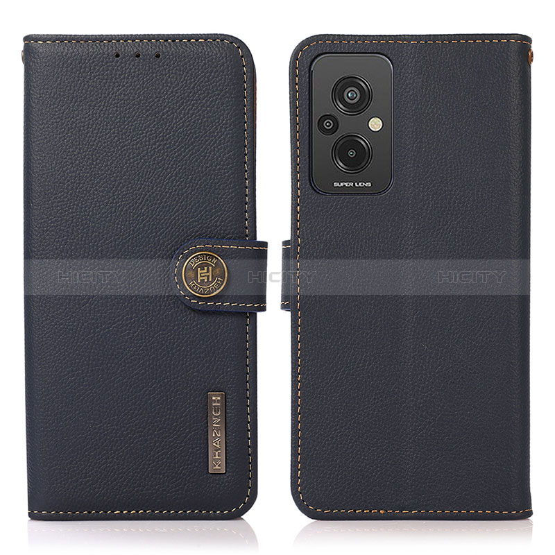 Funda de Cuero Cartera con Soporte Carcasa B02H para Xiaomi Redmi 11 Prime 4G Azul