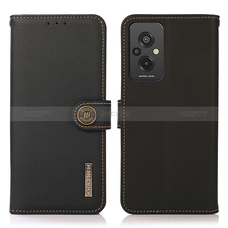 Funda de Cuero Cartera con Soporte Carcasa B02H para Xiaomi Redmi 11 Prime 4G Negro