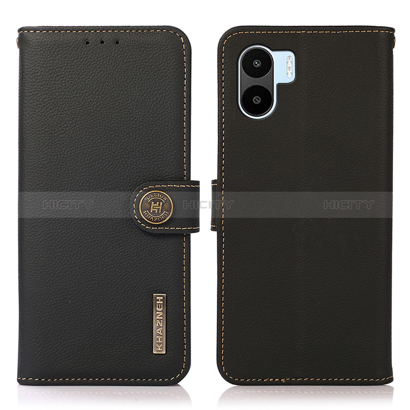 Funda de Cuero Cartera con Soporte Carcasa B02H para Xiaomi Redmi A1 Negro