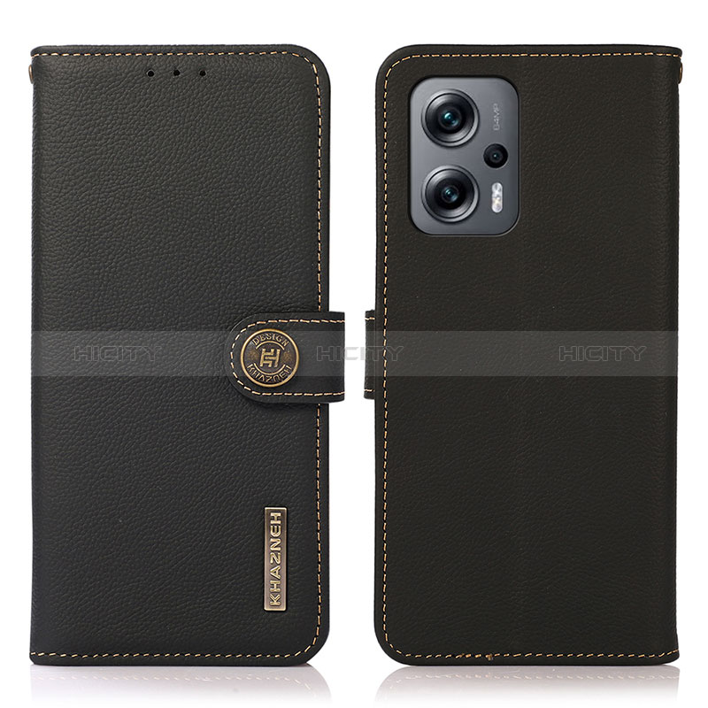 Funda de Cuero Cartera con Soporte Carcasa B02H para Xiaomi Redmi K50i 5G Negro