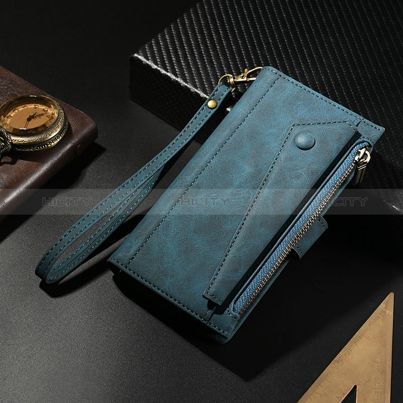 Funda de Cuero Cartera con Soporte Carcasa B02S para Nokia XR20 Azul