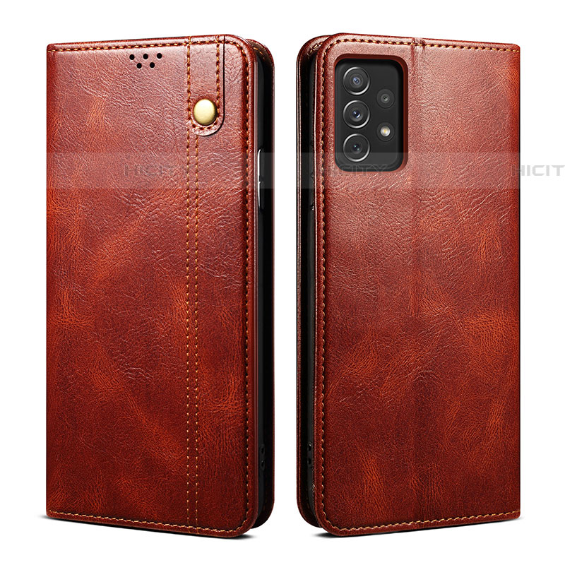 Funda de Cuero Cartera con Soporte Carcasa B02S para Samsung Galaxy A53 5G Marron