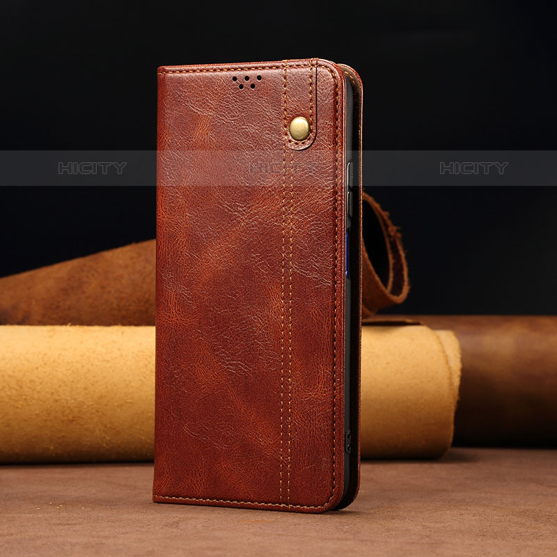 Funda de Cuero Cartera con Soporte Carcasa B02S para Samsung Galaxy M52 5G Marron