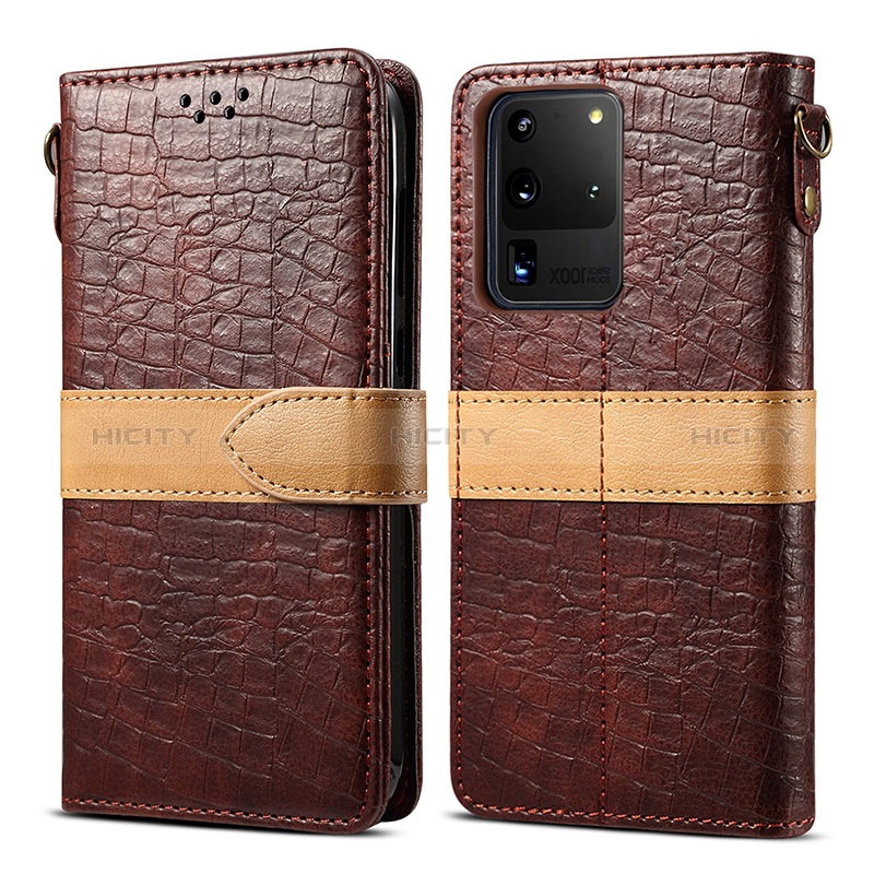 Funda de Cuero Cartera con Soporte Carcasa B02S para Samsung Galaxy S20 Ultra