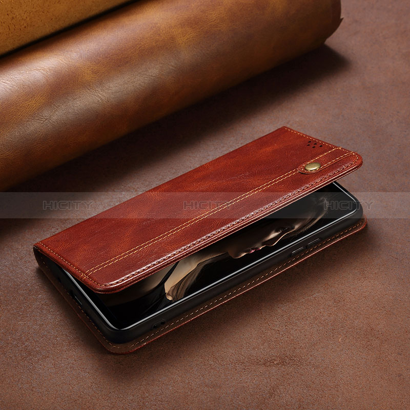 Funda de Cuero Cartera con Soporte Carcasa B02S para Xiaomi Redmi Note 12S Marron