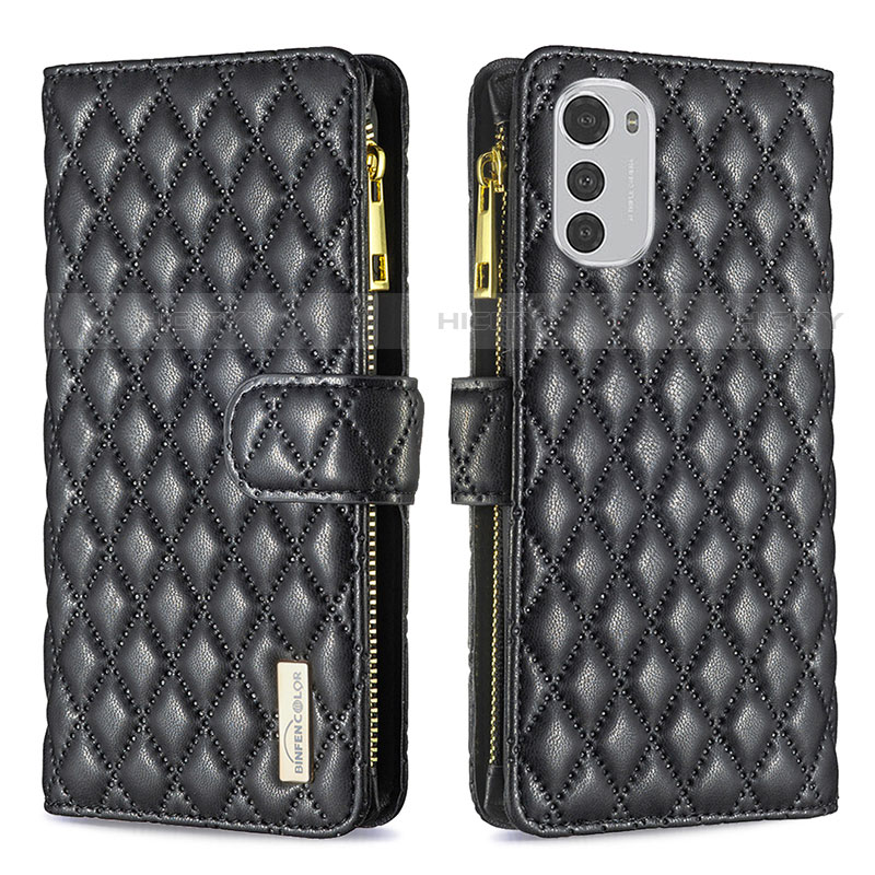 Funda de Cuero Cartera con Soporte Carcasa B03F para Motorola Moto E32