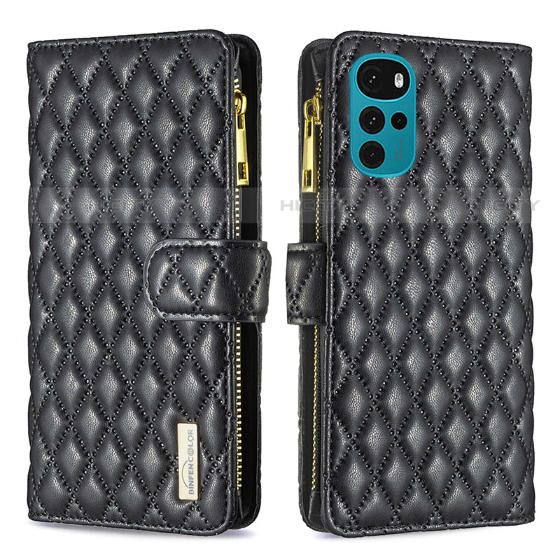 Funda de Cuero Cartera con Soporte Carcasa B03F para Motorola Moto G22